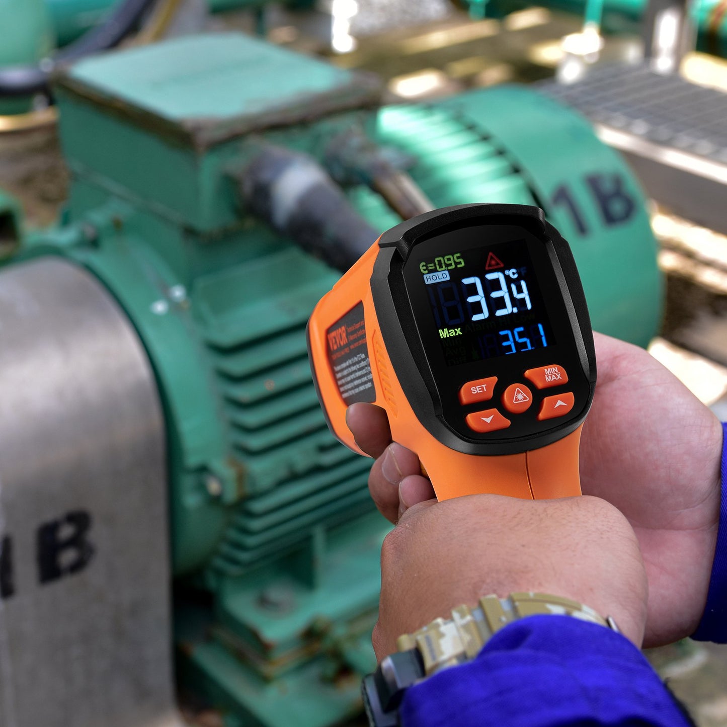 Infrared Thermometer, -40~2732°F Dual Laser Temperature Gun