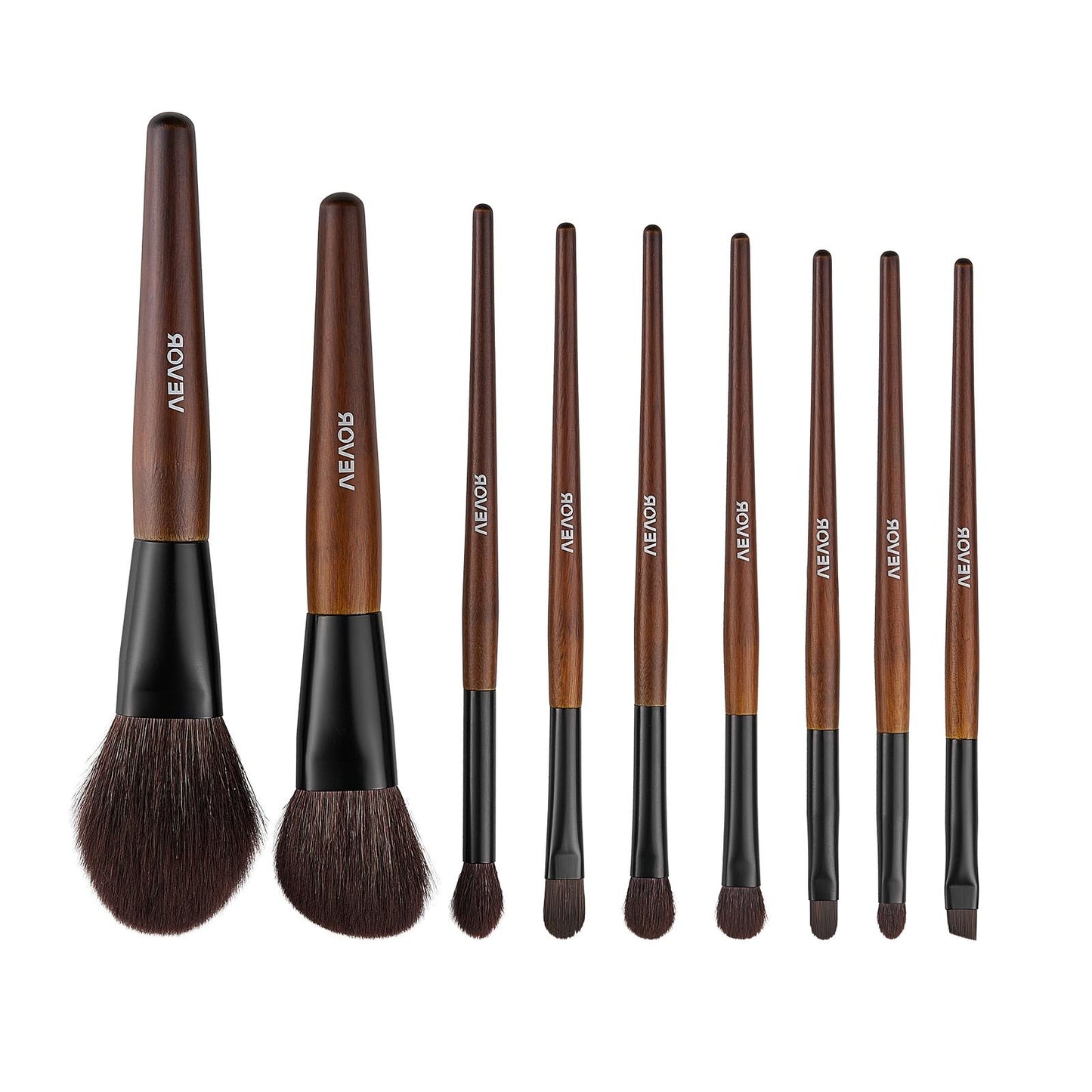 9-Piece Makeup Brush Set for Foundation Blending Eyeshadow,