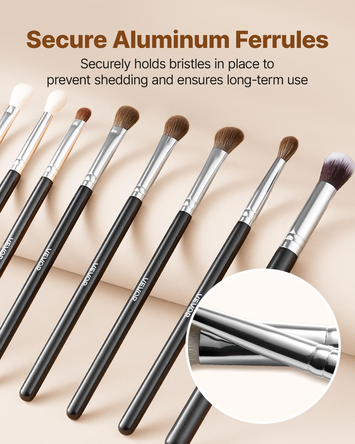34-Piece Makeup Brush Set, Professional Brushes Kit for Foundation
