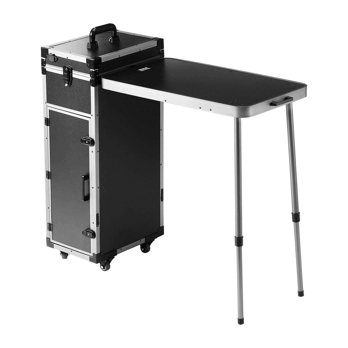 Professional Makeup Train Case Aluminum Cosmetic Case, Workbench With