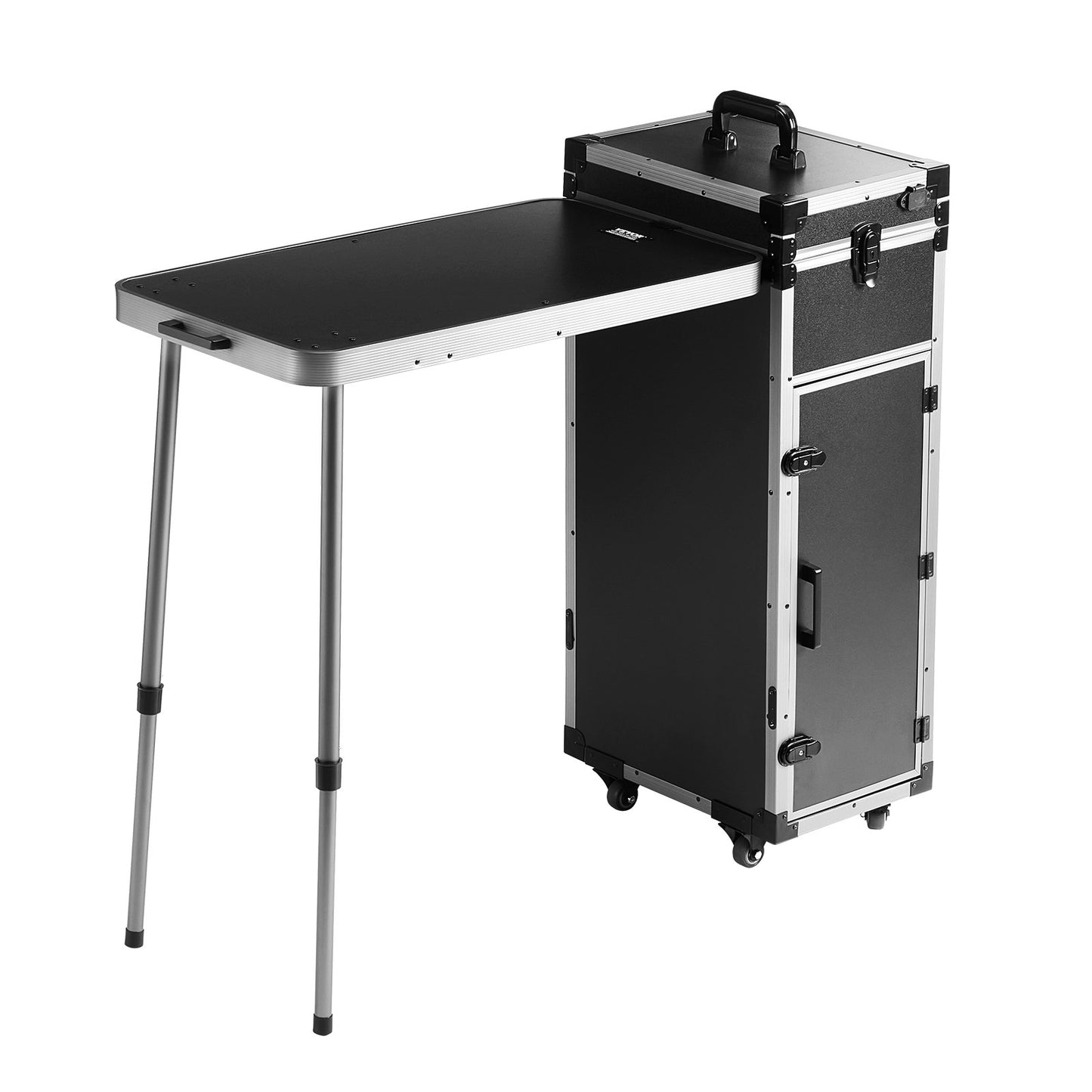 Professional Makeup Train Case Aluminum Cosmetic Case, Workbench With