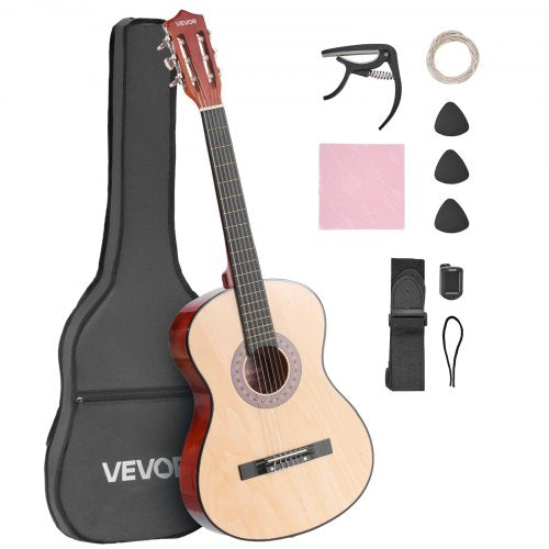 Classical Guitar, 960 mm, Wood Classical Guitar Starter Kit for