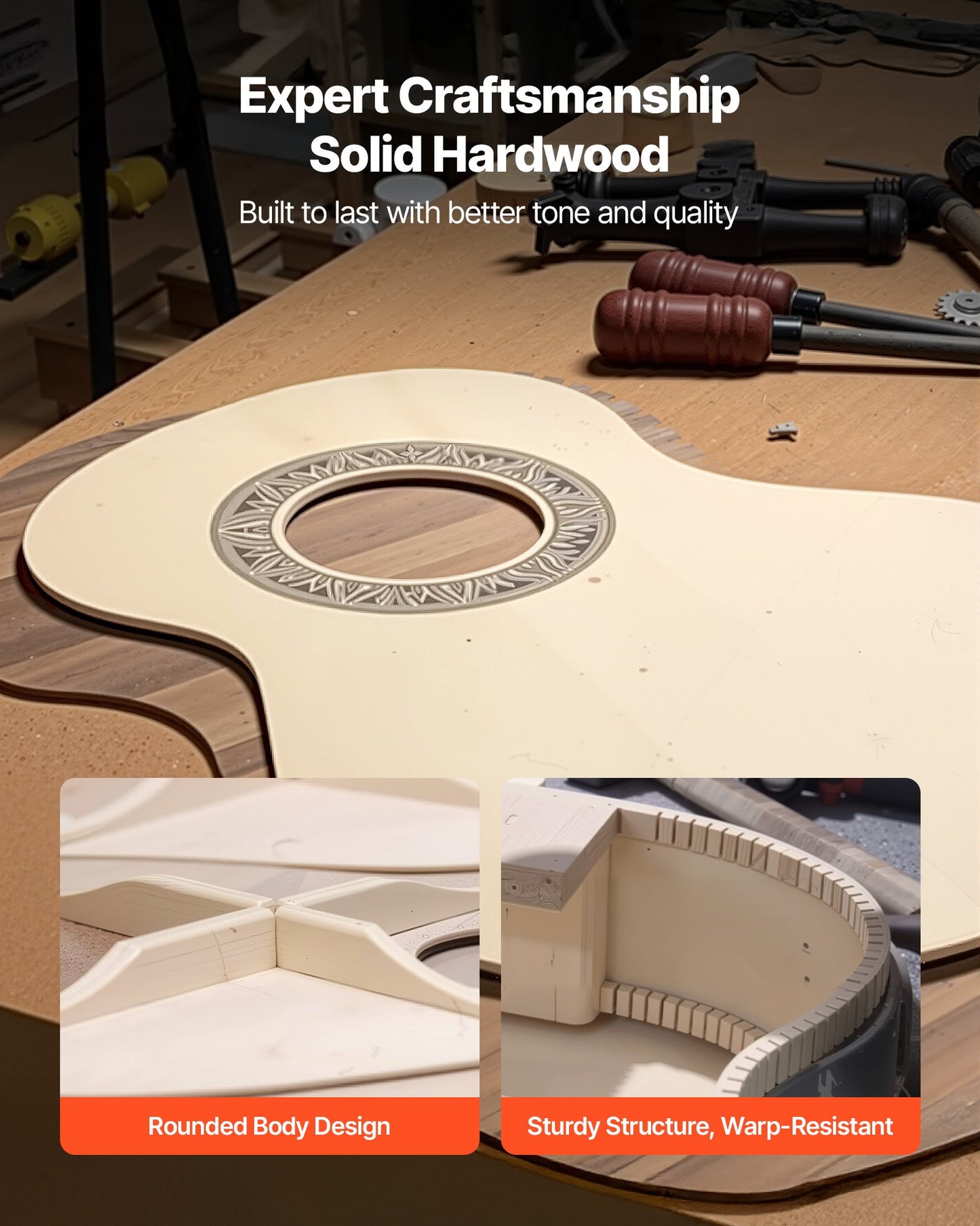 Classical Guitar, 960 mm, Wood Classical Guitar Starter Kit for