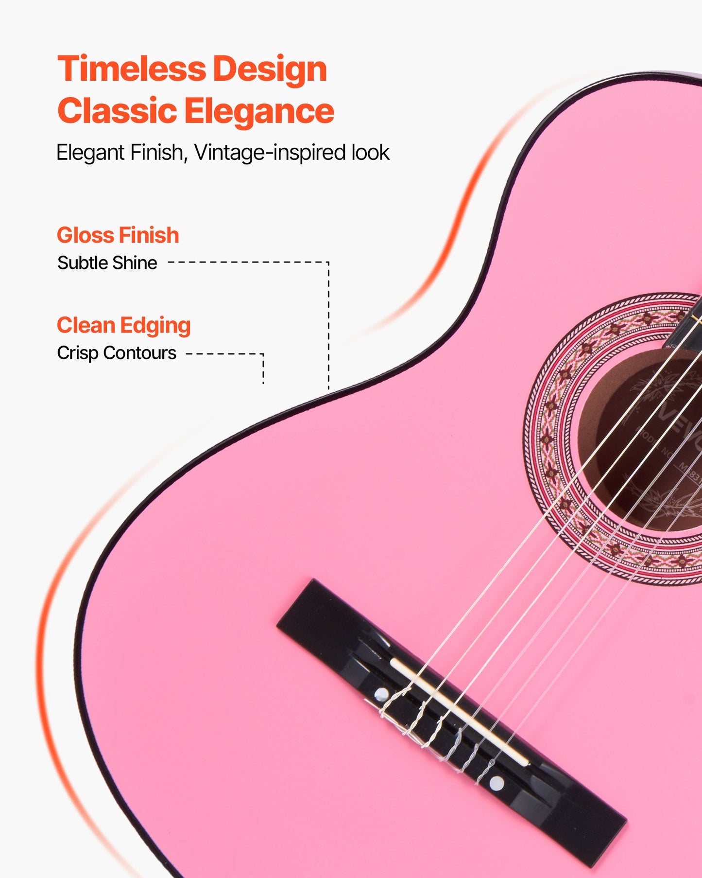 Classical Guitar, 960 mm, Wood Classical Guitar Starter Kit for