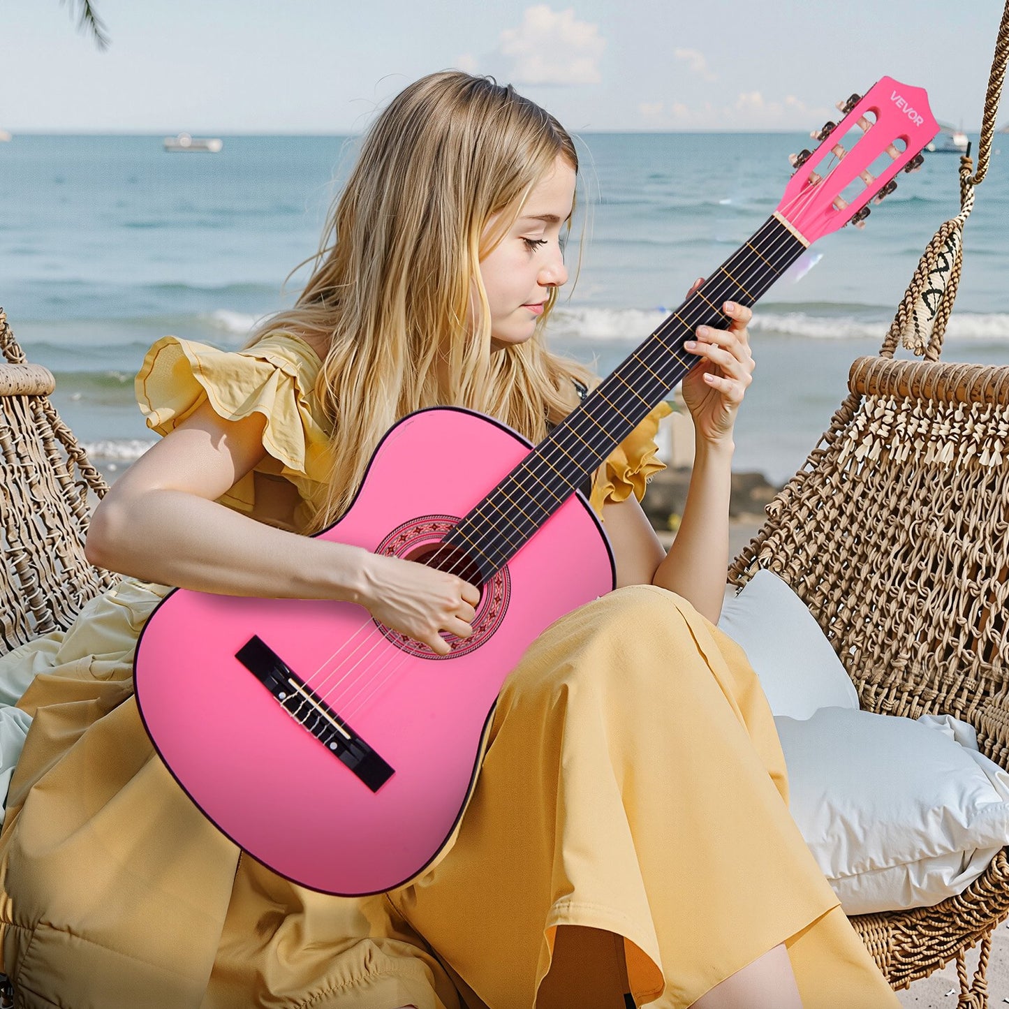 Classical Guitar, 960 mm, Wood Classical Guitar Starter Kit for