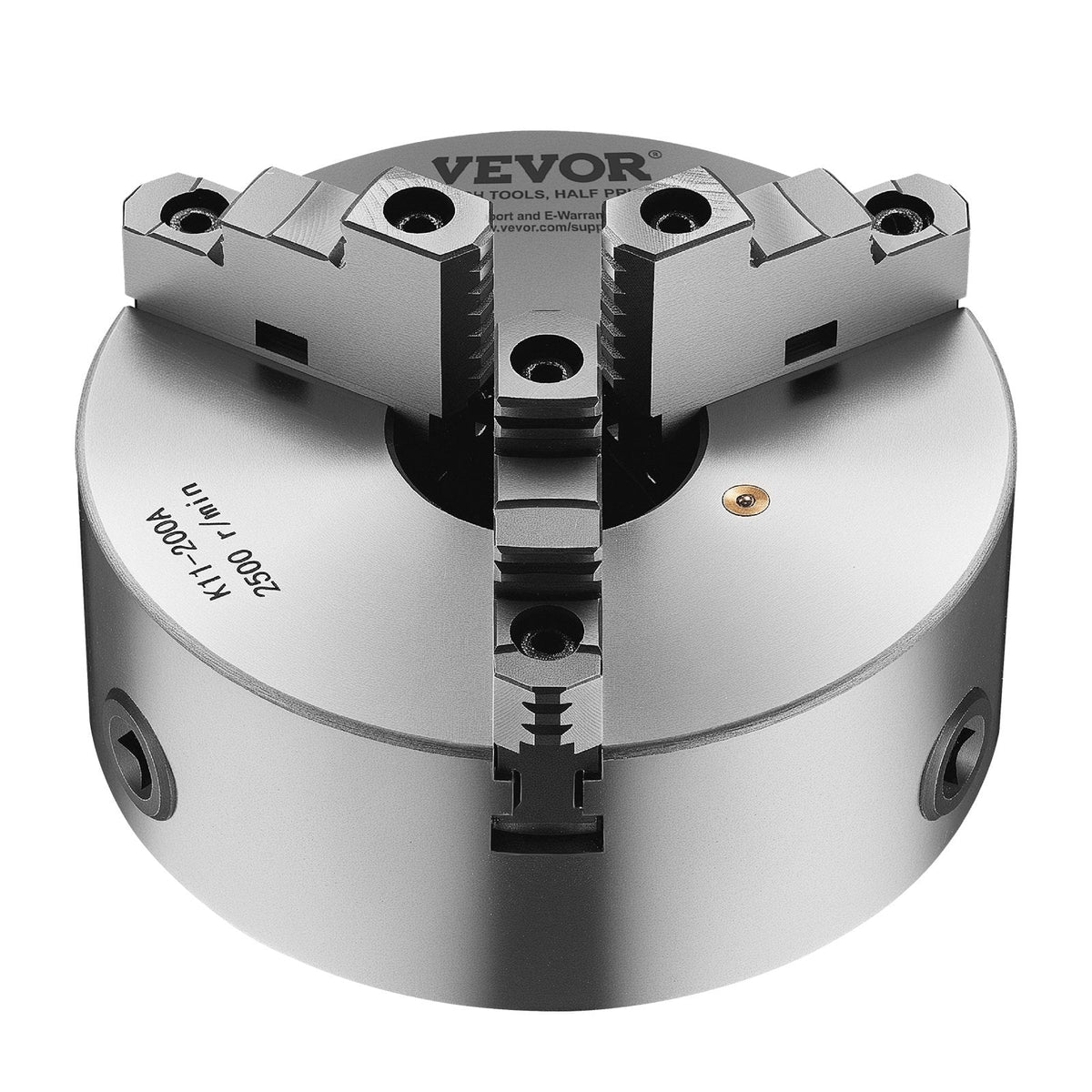 VEVOR 3-Jaw Lathe Chuck, 8 Inch (200 mm), Self-Centering Chuck with 2