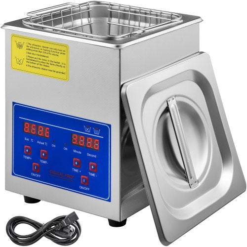VEVOR 2L Ultrasonic Cleaner Machine Stainless Steel Ultrasonic