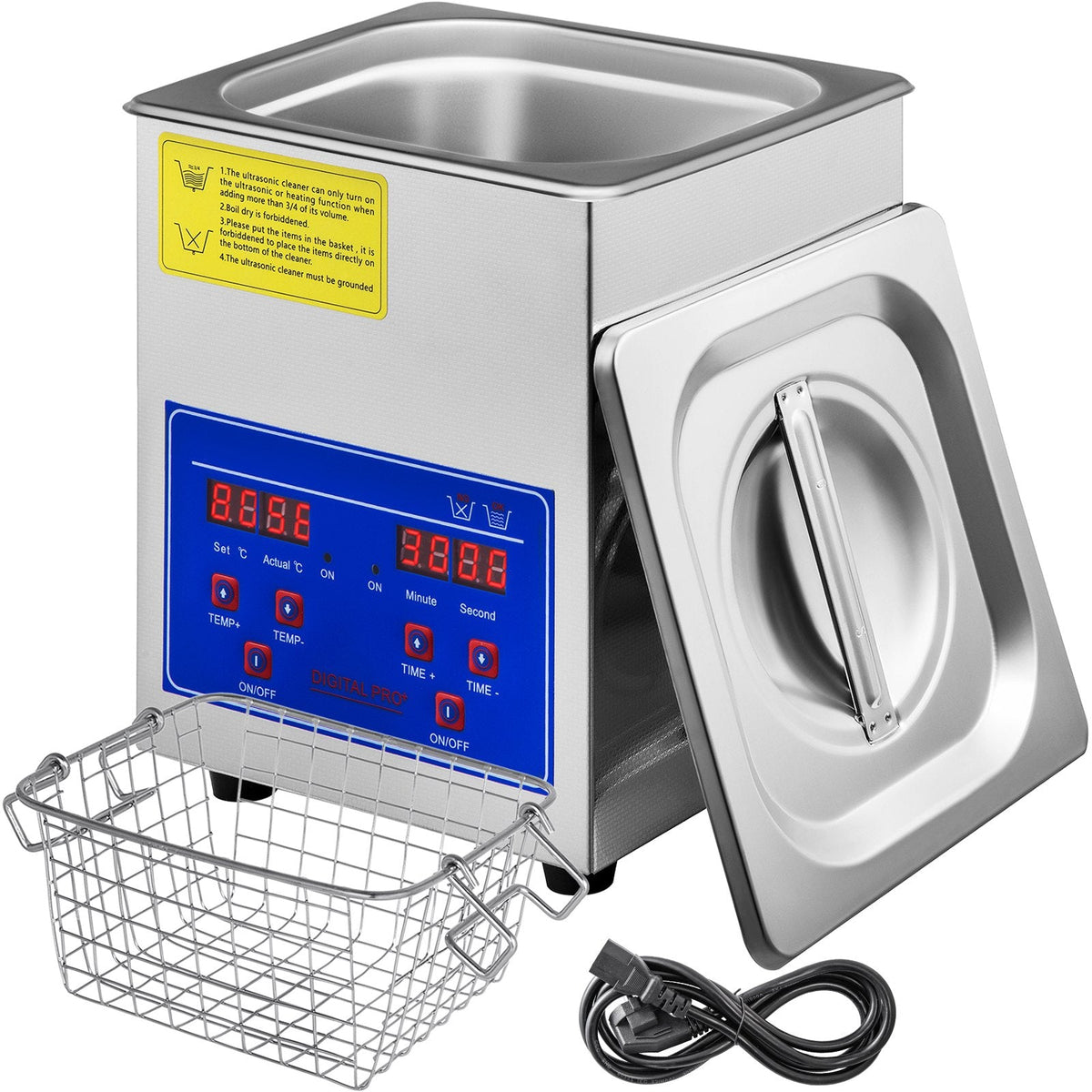 VEVOR 2L Ultrasonic Cleaner Machine Stainless Steel Ultrasonic