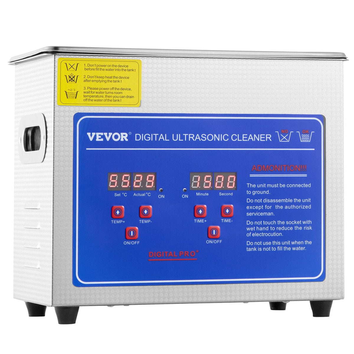 VEVOR Ultrasonic Cleaner with Digital Timer & Heater, Professional