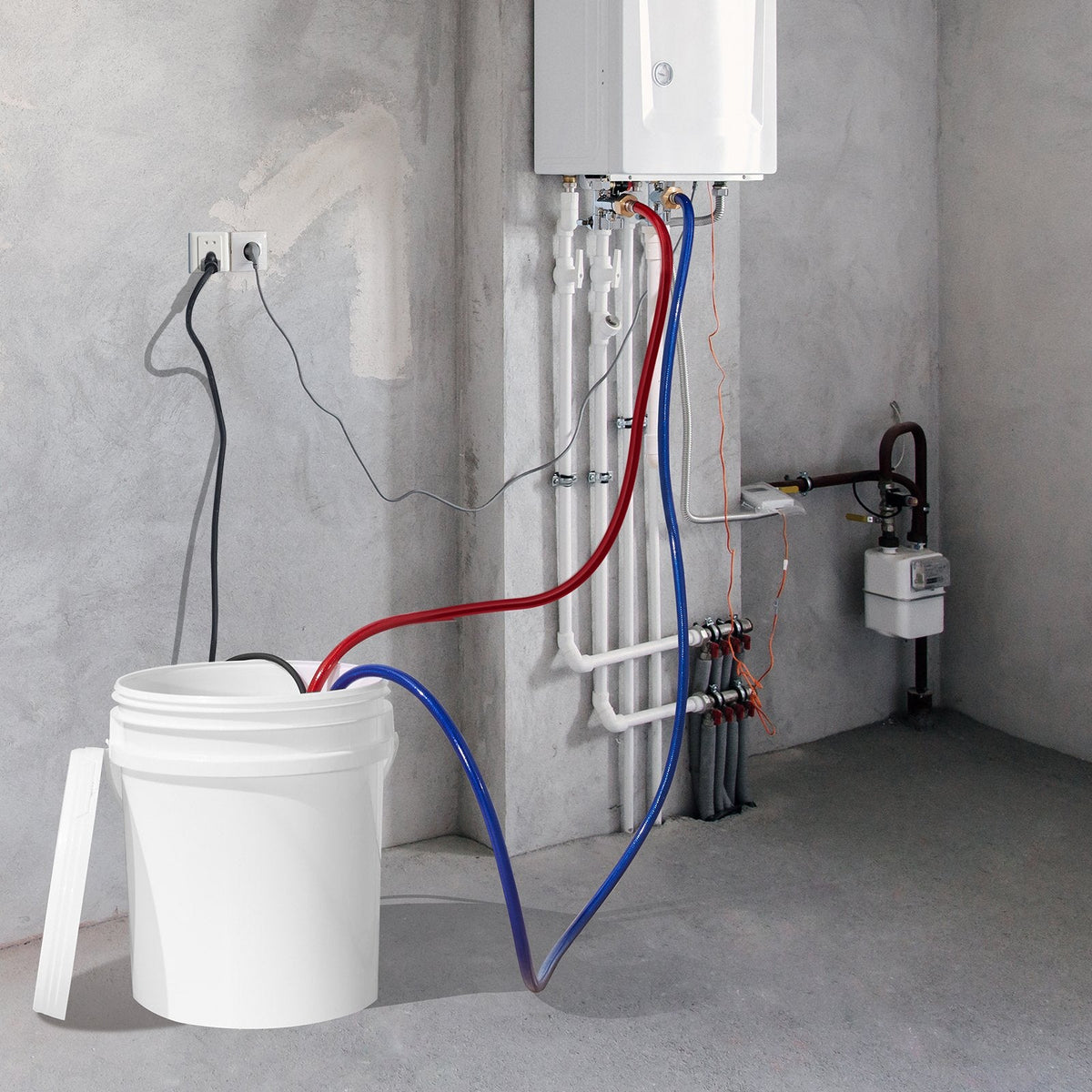 VEVOR Tankless Water Heater Flushing Kit, Includes Efficient Pump &