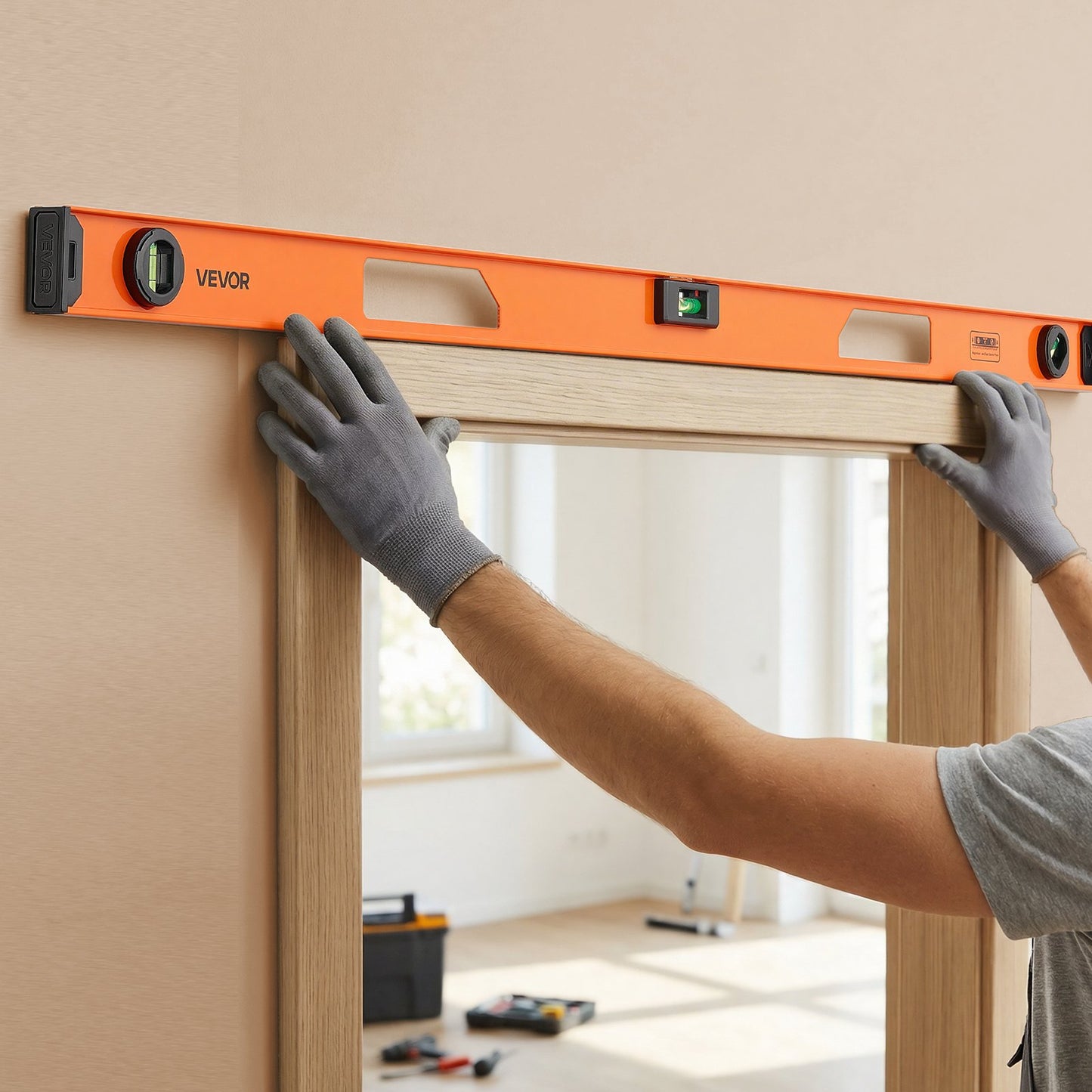 Magnetic Level Set, 4-Piece (400/600/900/1200 mm), Aluminum Alloy