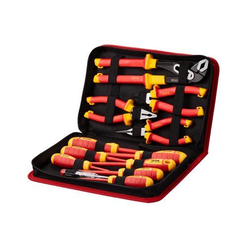 Insulated Screwdriver Set, 12-Piece Professional Electrical