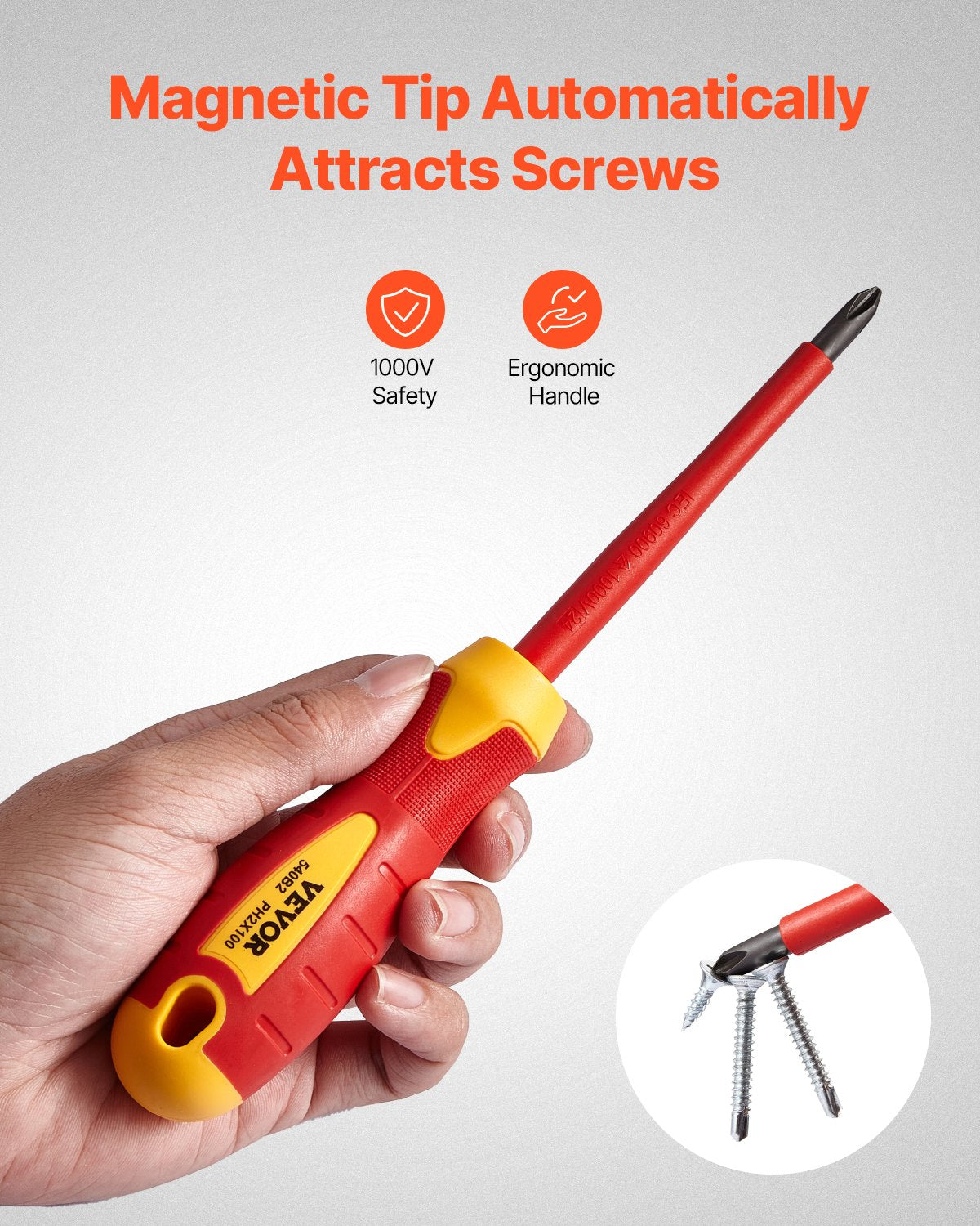 Insulated Screwdriver Set, 12-Piece Professional Electrical