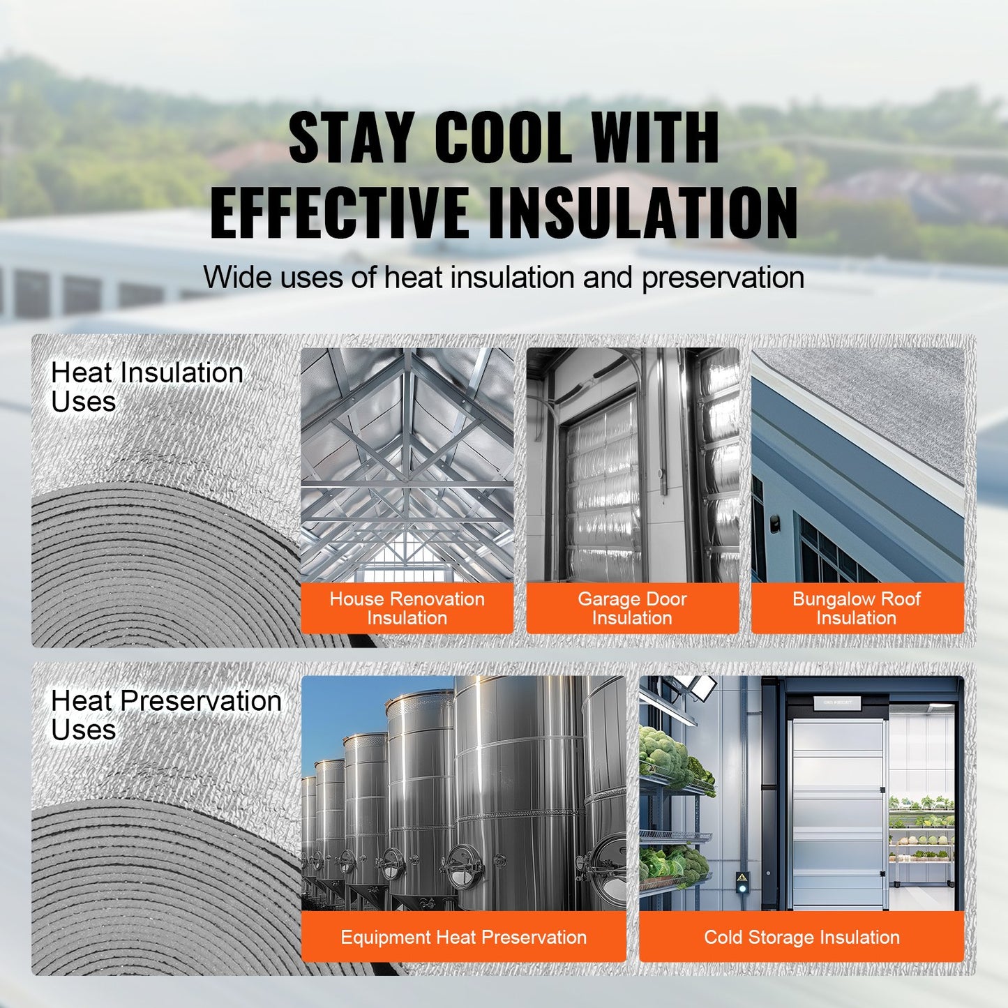Double Reflective Insulation Roll, Foam Core Radiant Barrier, 5.5mm 48
