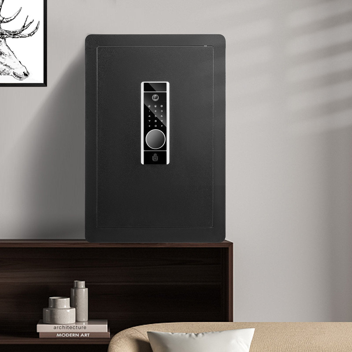 VEVOR Safe, 62 L Home Safe, Steel Security Safe with Fingerprint,