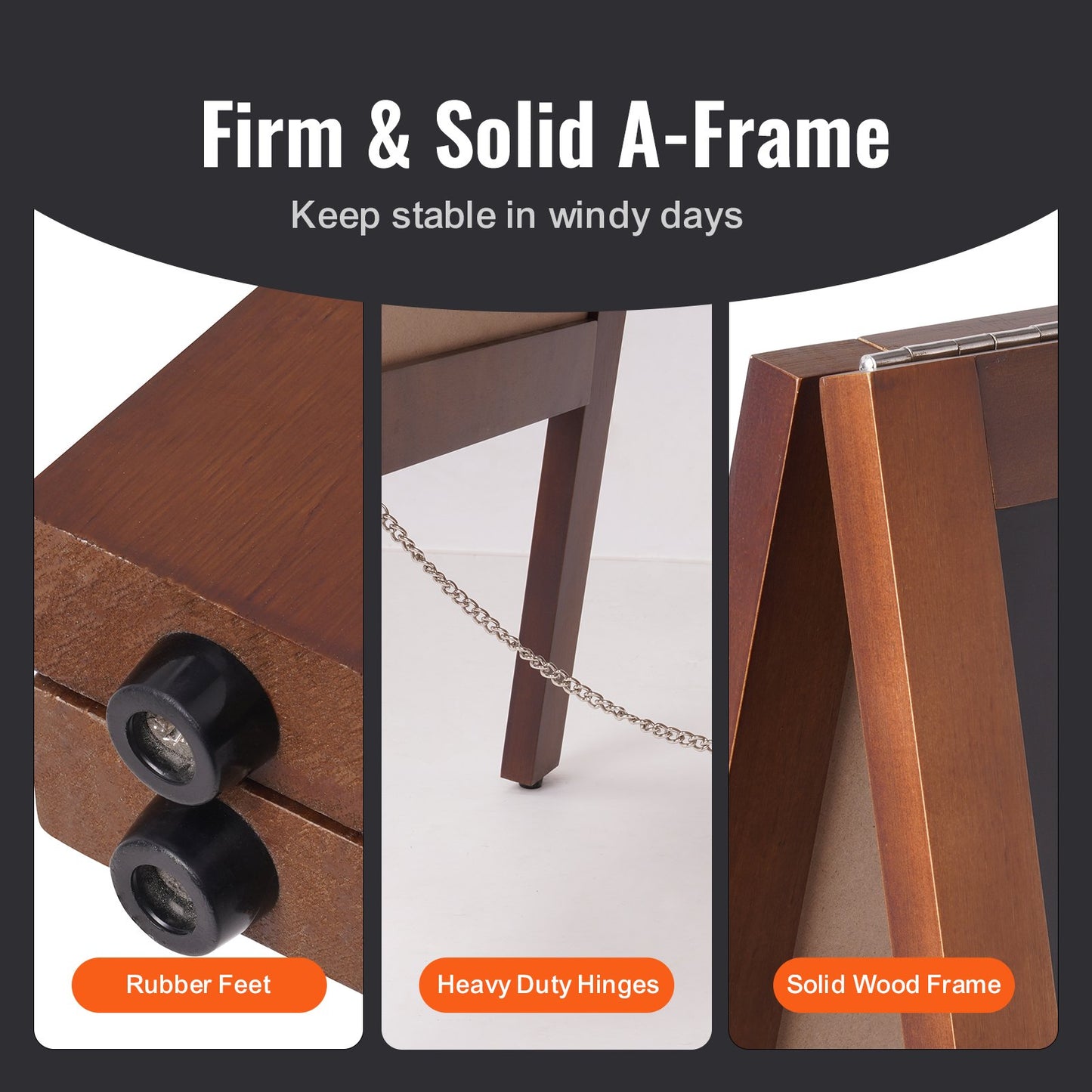 A Frame Chalkboard Sign, Double-Sided Sidewalk Signs, Freestanding