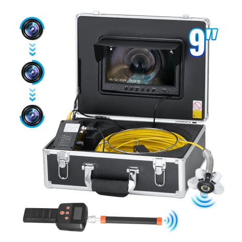 VEVOR Sewer Camera 2987 cm Self-Leveling Duct Camera with 512Hz