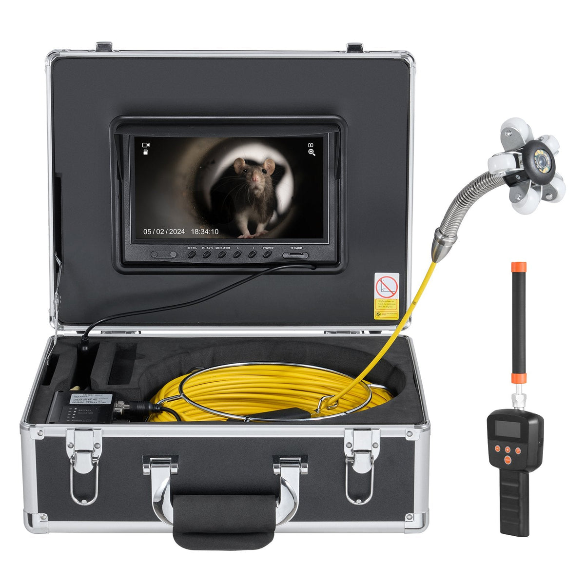 VEVOR Sewer Camera 2987 cm Self-Leveling Duct Camera with 512Hz