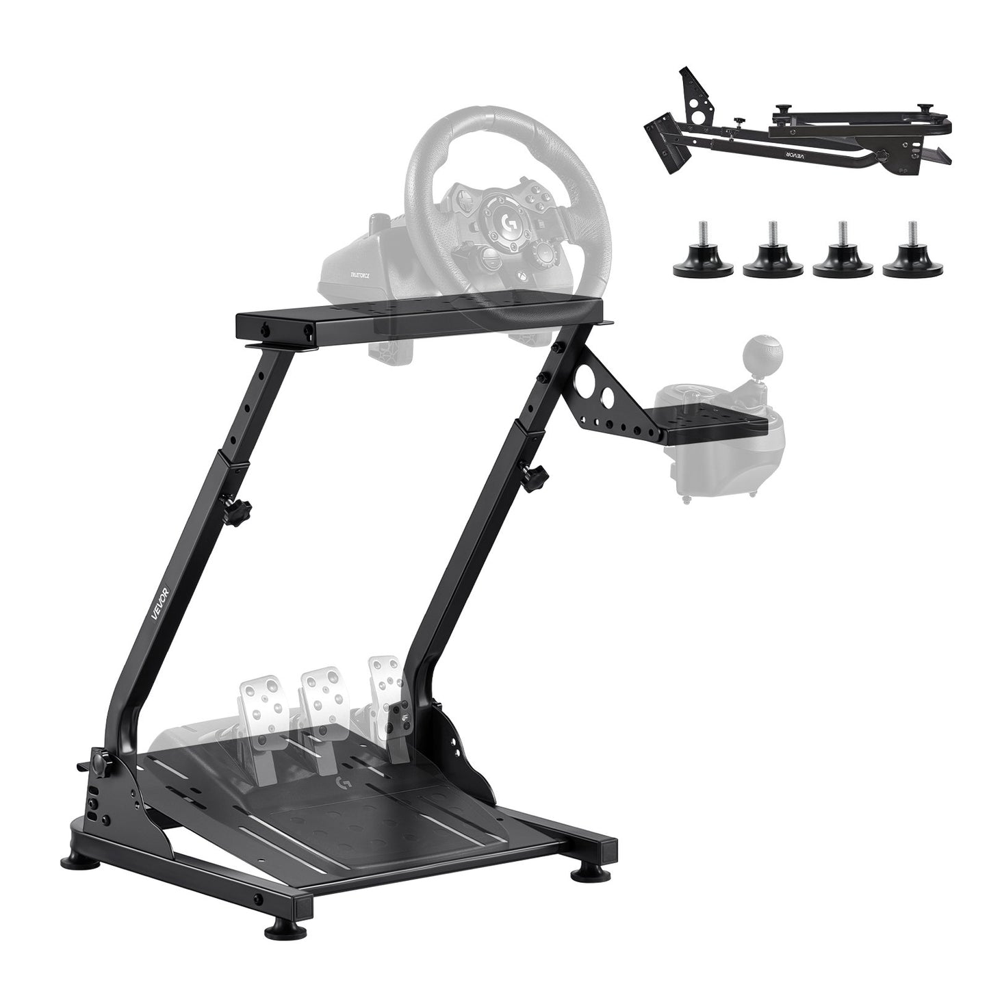 Racing Wheel Stand, Adjustable & Foldable Simulator Stand for Logitech