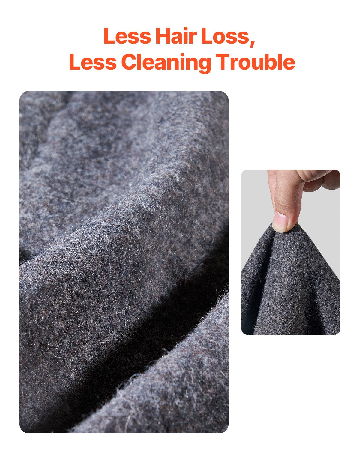 Wool Camping Blanket 1,62x2,23m / 64in x 88in Warm for Camping Hiking