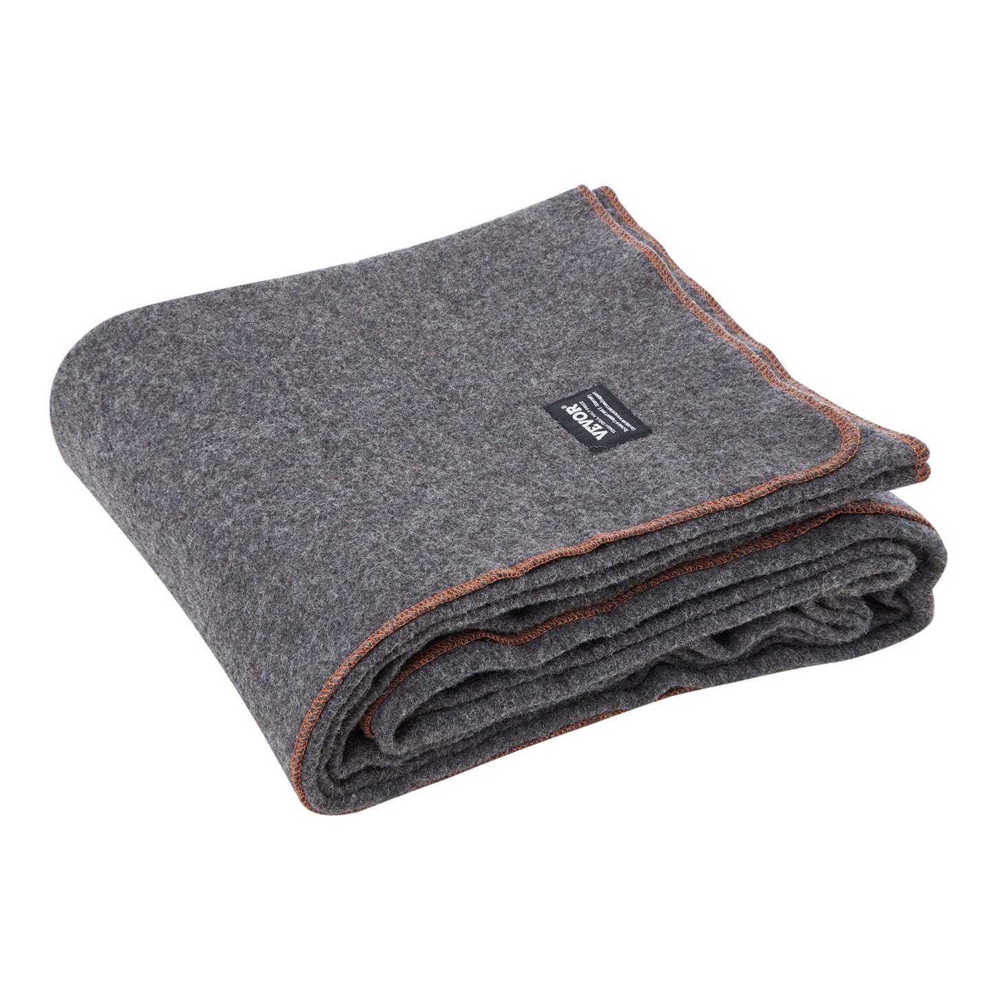 Wool Camping Blanket 1,62x2,23m / 64in x 88in Warm for Camping Hiking