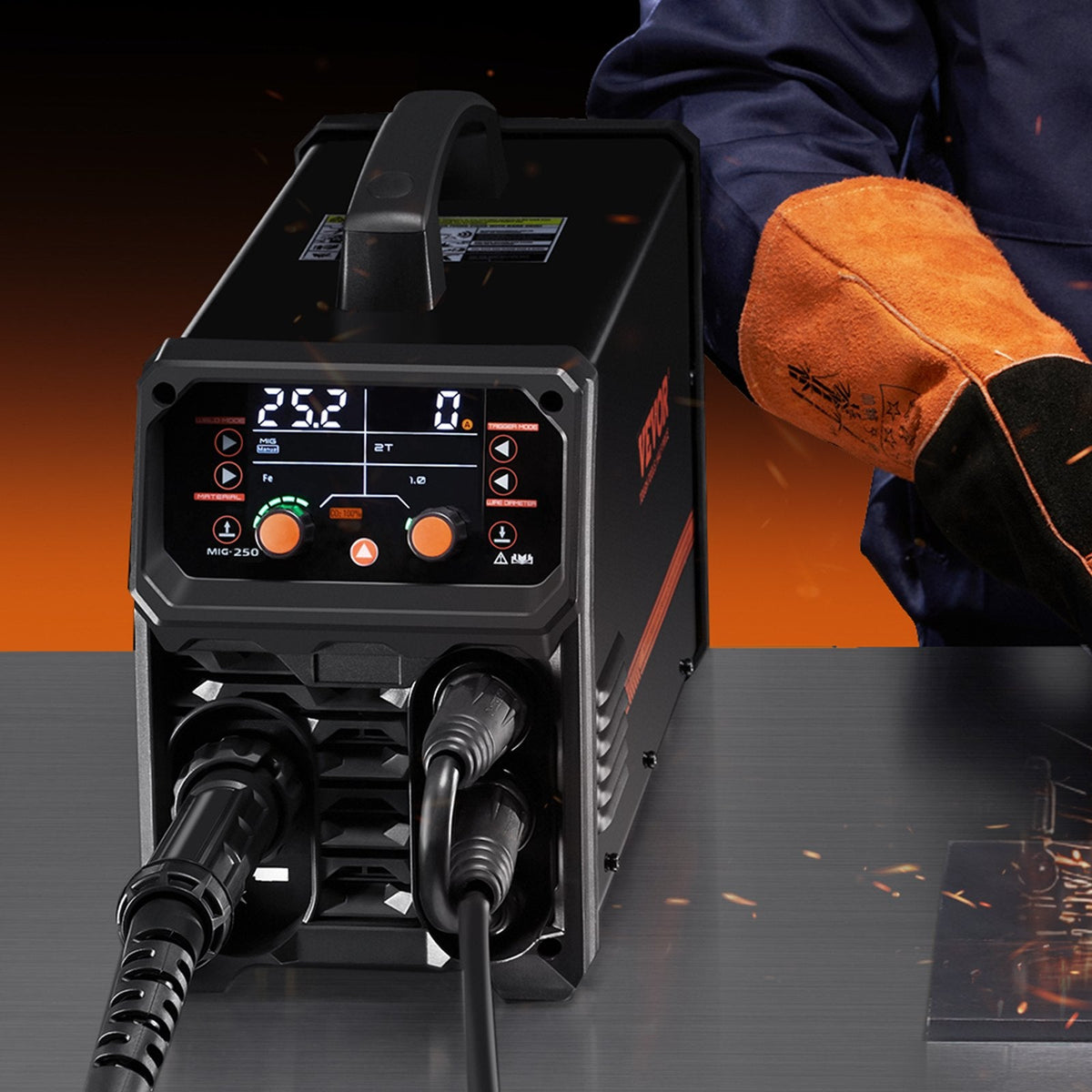 Pro MIG Welder, 250Amp Pluse Mig Welding Machine, 5-in-1 Welder