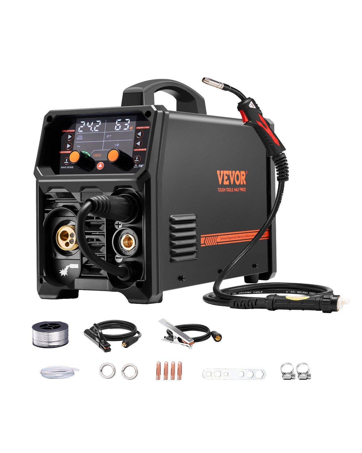 Pro MIG Welder, 250Amp Pluse Mig Welding Machine, 5-in-1 Welder