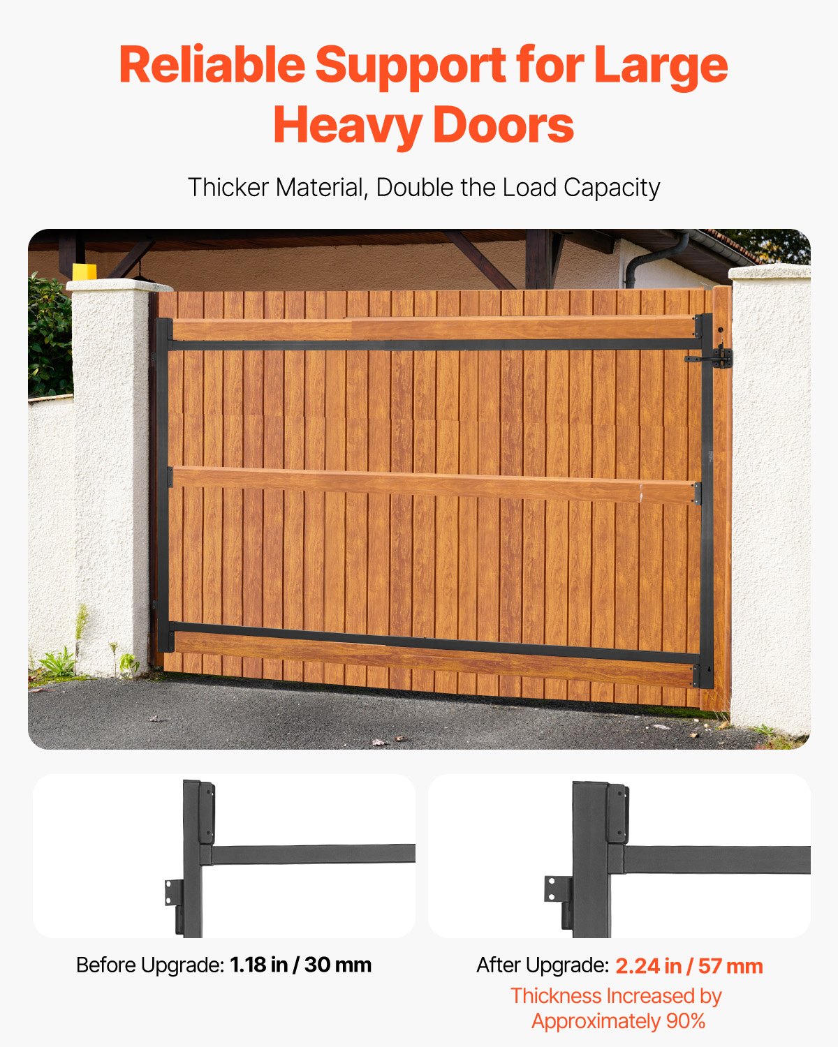 VEVOR Gate Building Kit, Fits 40 to 72 in Wide Openings, Up from 4 to