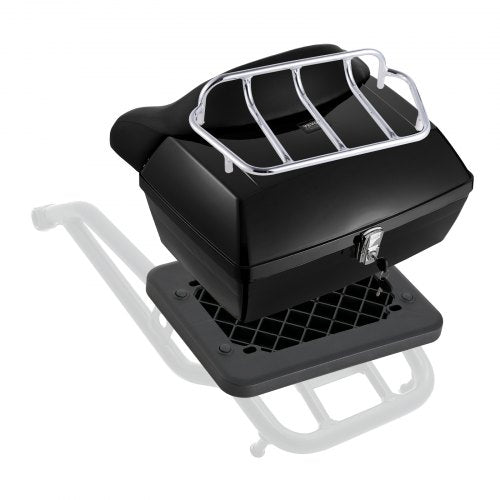 VEVOR Motorcycle Top Case, Universal Durable PP Material Motorbike