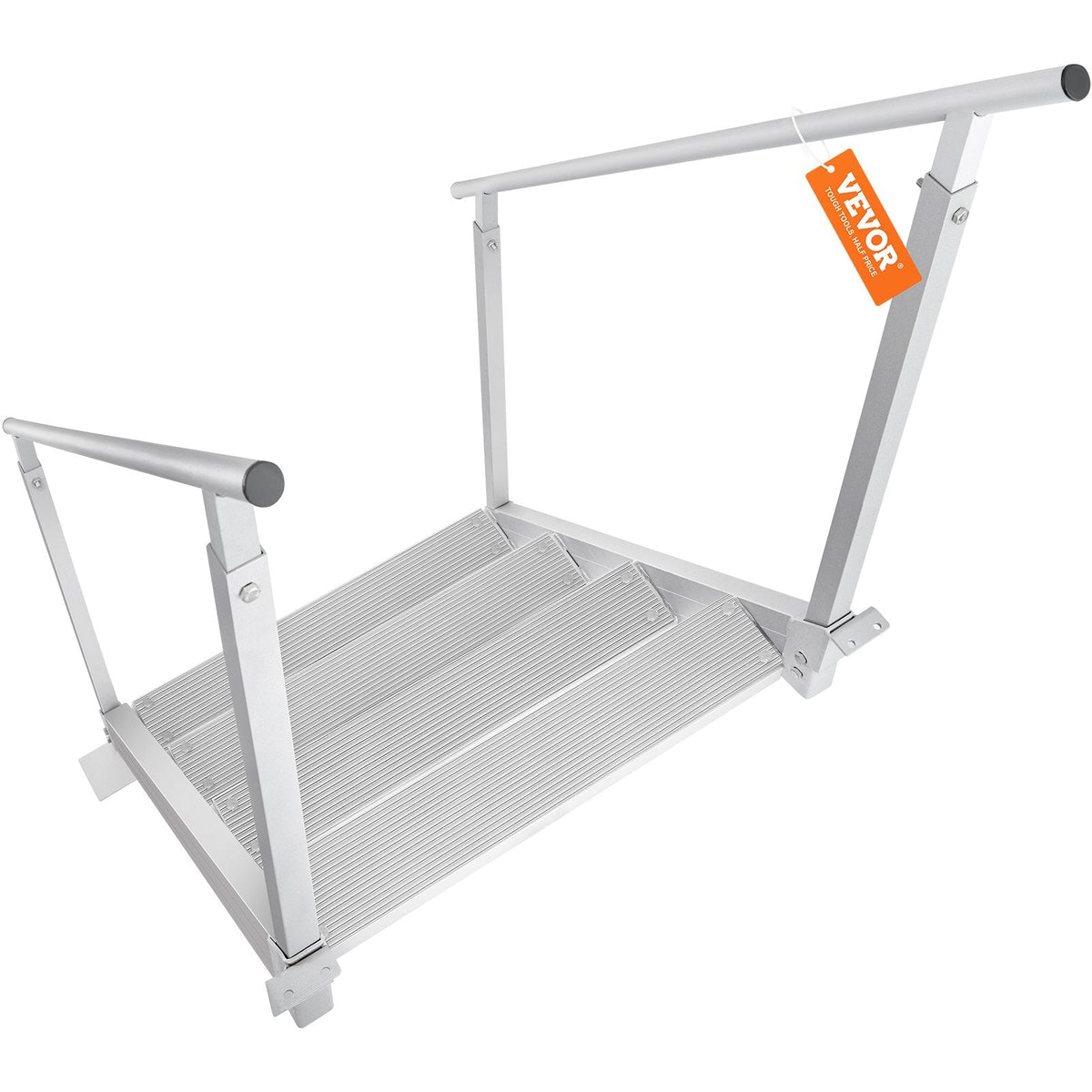 VEVOR Dock Ladder 4 Step, Dock Stairs 30''-38'' Adjustable Height, 500