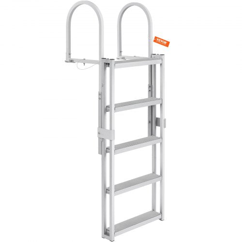 VEVOR Dock Ladder, Retractable 5 Steps, 350 lbs Load Capacity,