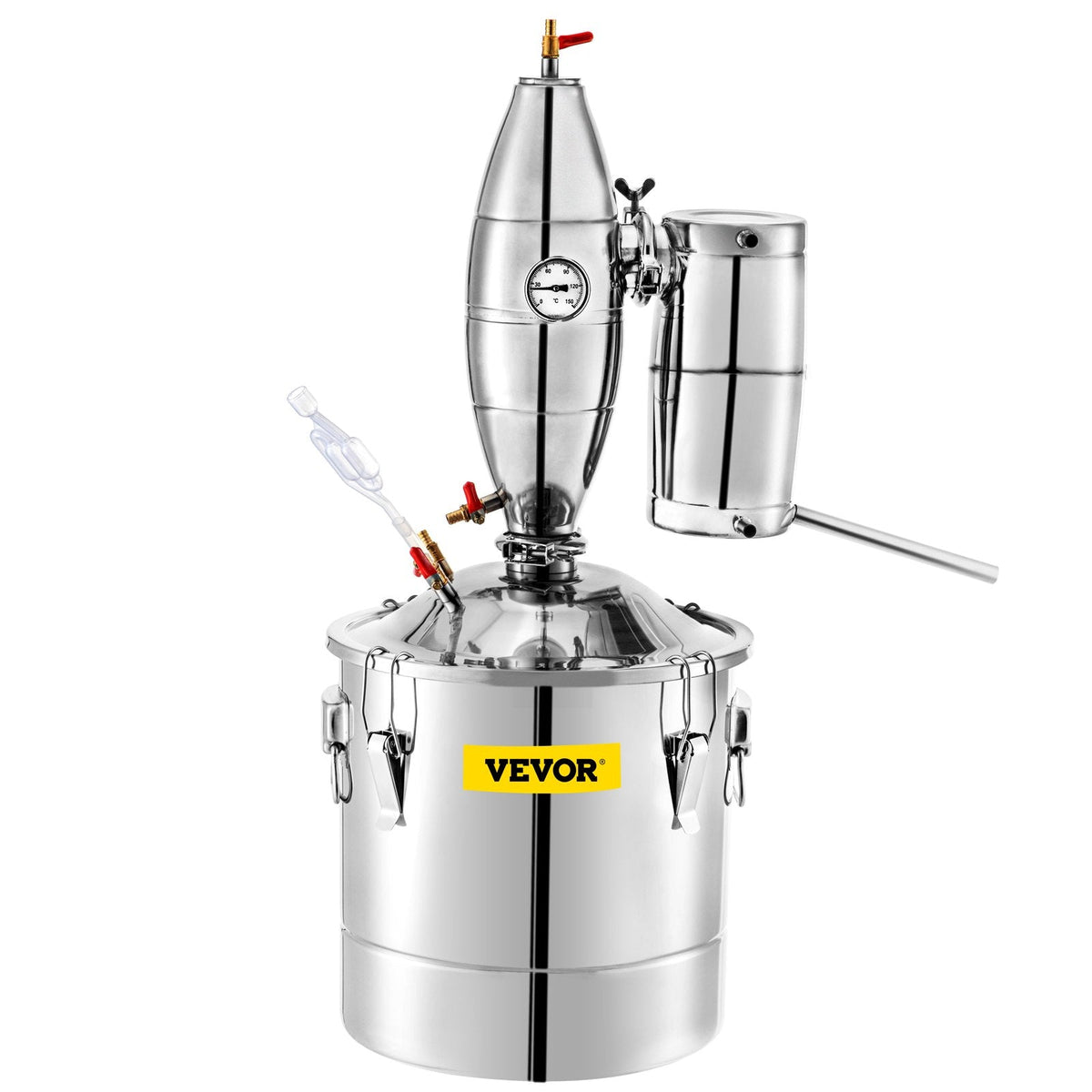 VEVOR Wine Boiler Stainless Steel Water Alcohol Distiller 13.2 Gallon