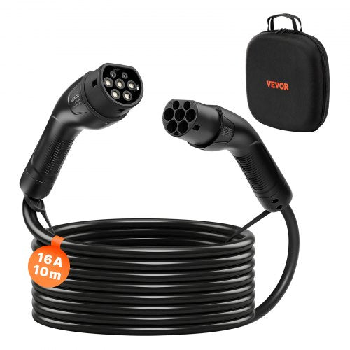 EV Charger Extension Cable, 16Amp 10 m Max 11 kW Extension Cord