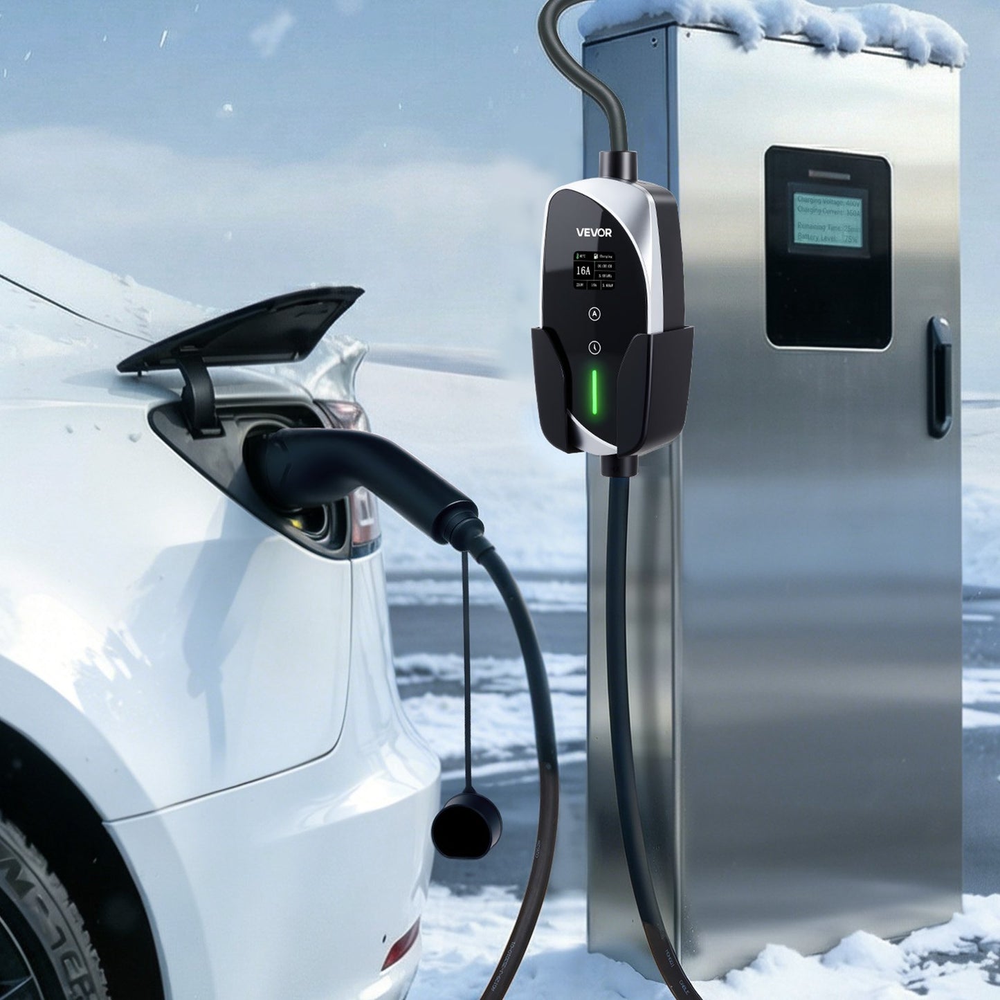 Mobile Wallbox, 3.6 kW 16A, Type 2 Portable EV Charger, Single Phase