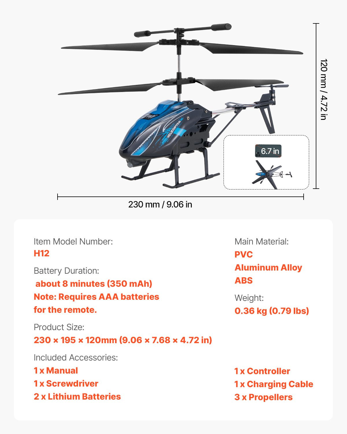 RC Helicopter, 2.4GHz Flying Remote Control Helicopter, 3.5 Channel RC
