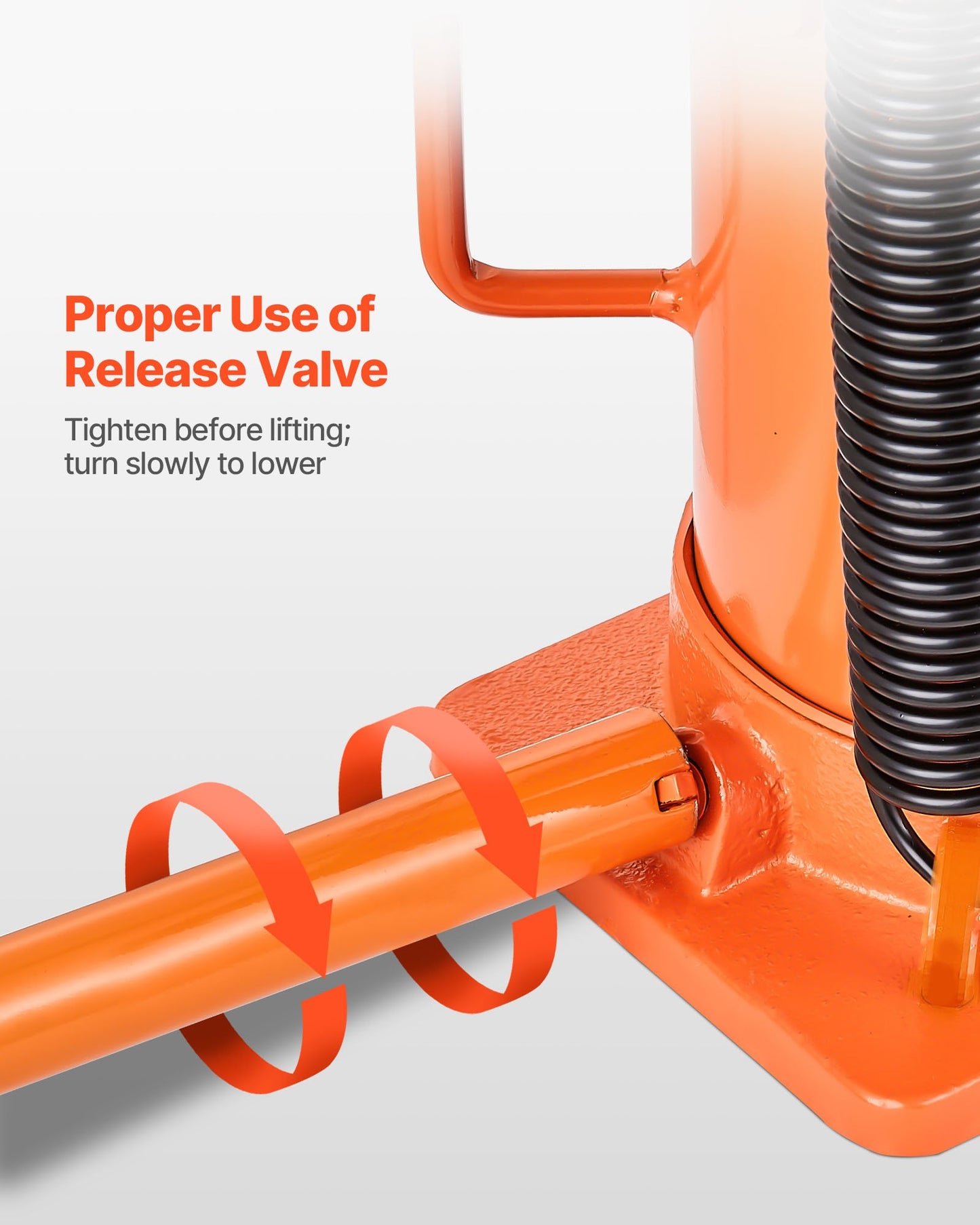 Air Hydraulic Bottle Jack, 12 Ton Max Load Capacity, 265-505 mm