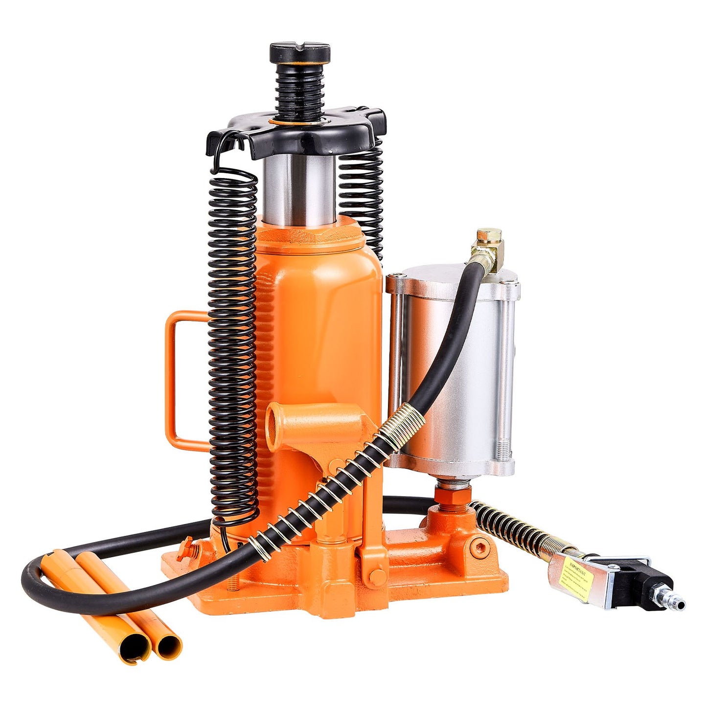 Air Hydraulic Bottle Jack, 20 Ton (44092 lbs) Capacity, 260-495 mm