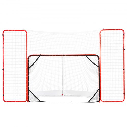 VEVOR Hockey Goal with Backstop and Targets Street Outdoor Steel