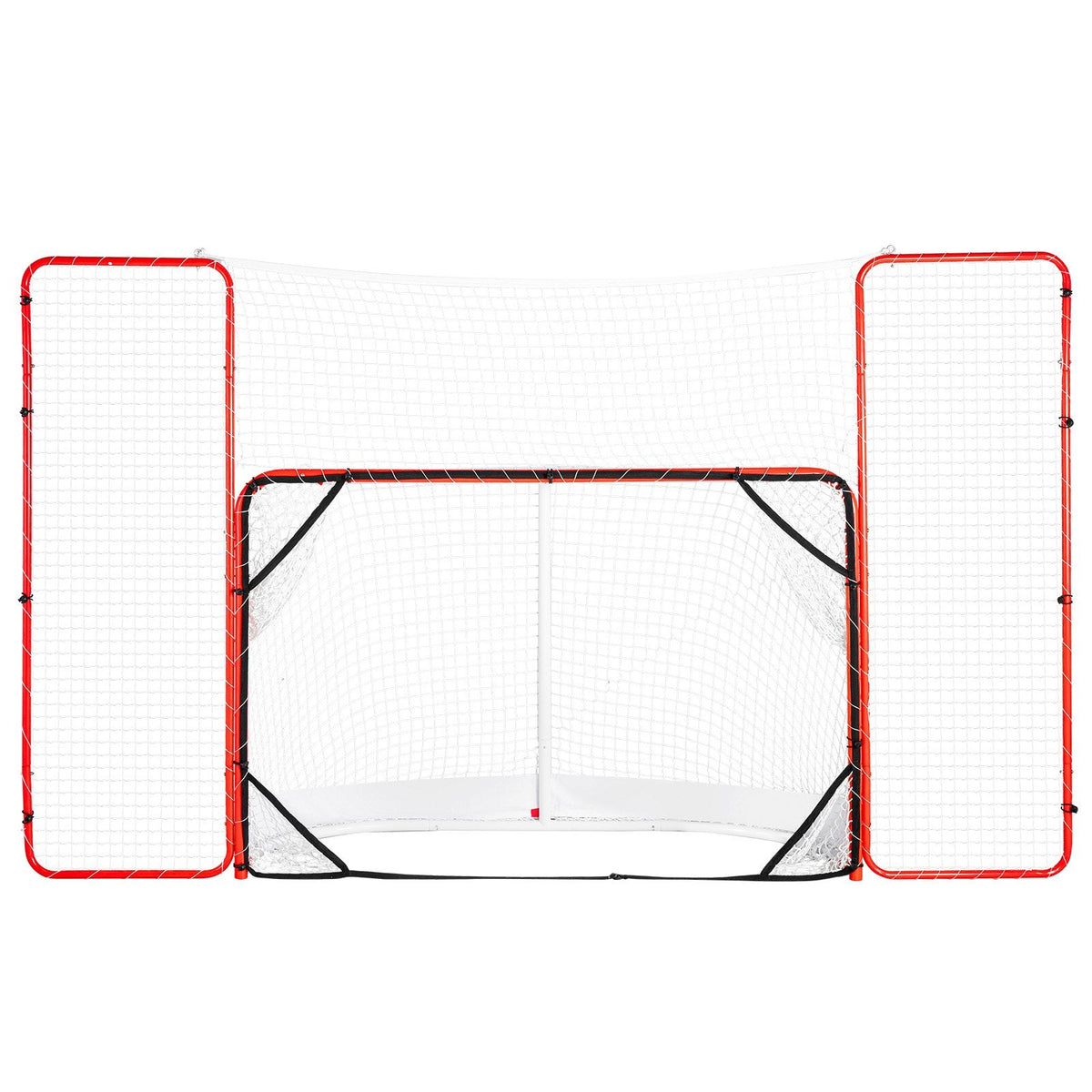 VEVOR Hockey Goal with Backstop and Targets Street Outdoor Steel