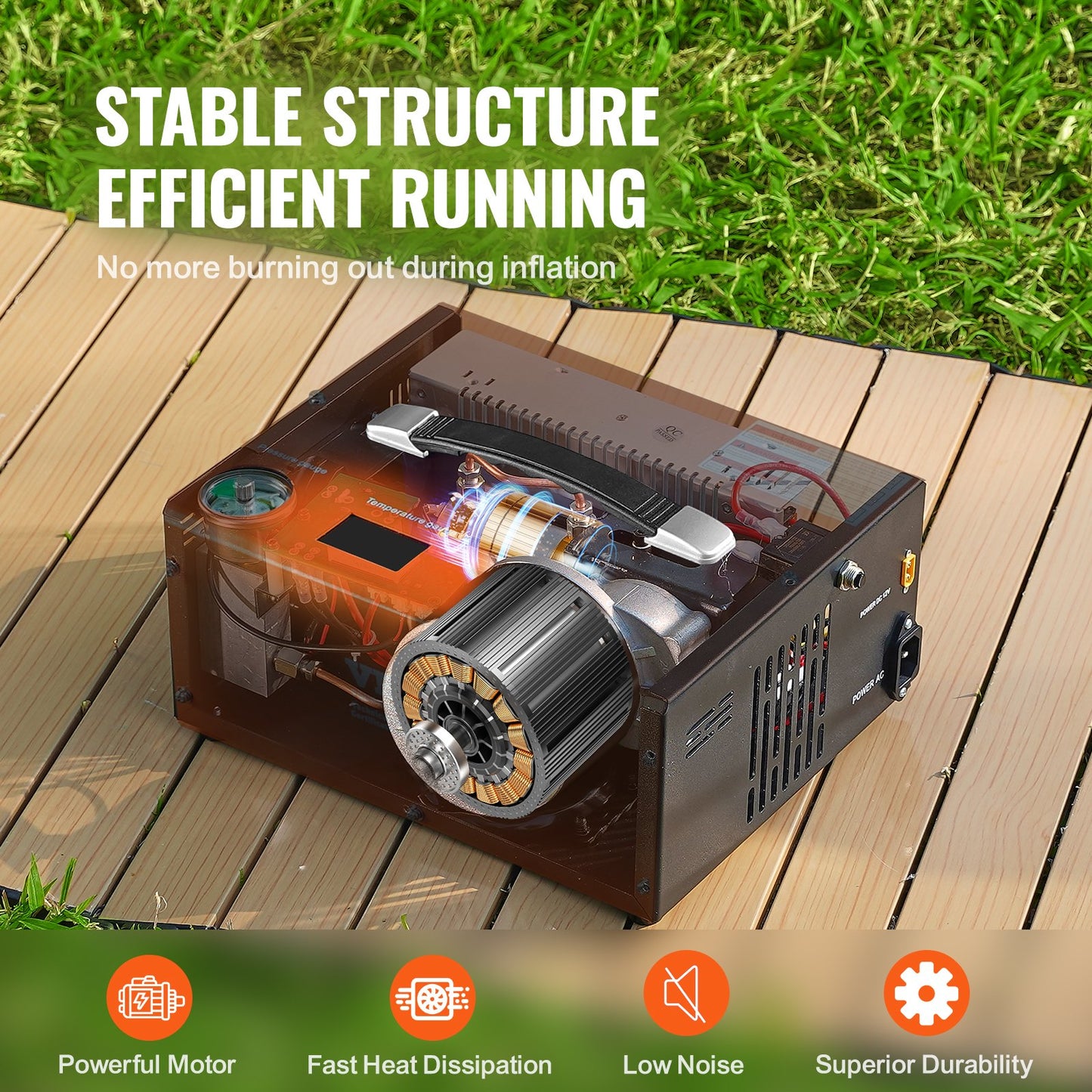 PCP Air Compressor, 4500PSI Portable PCP Airgun Compressor with