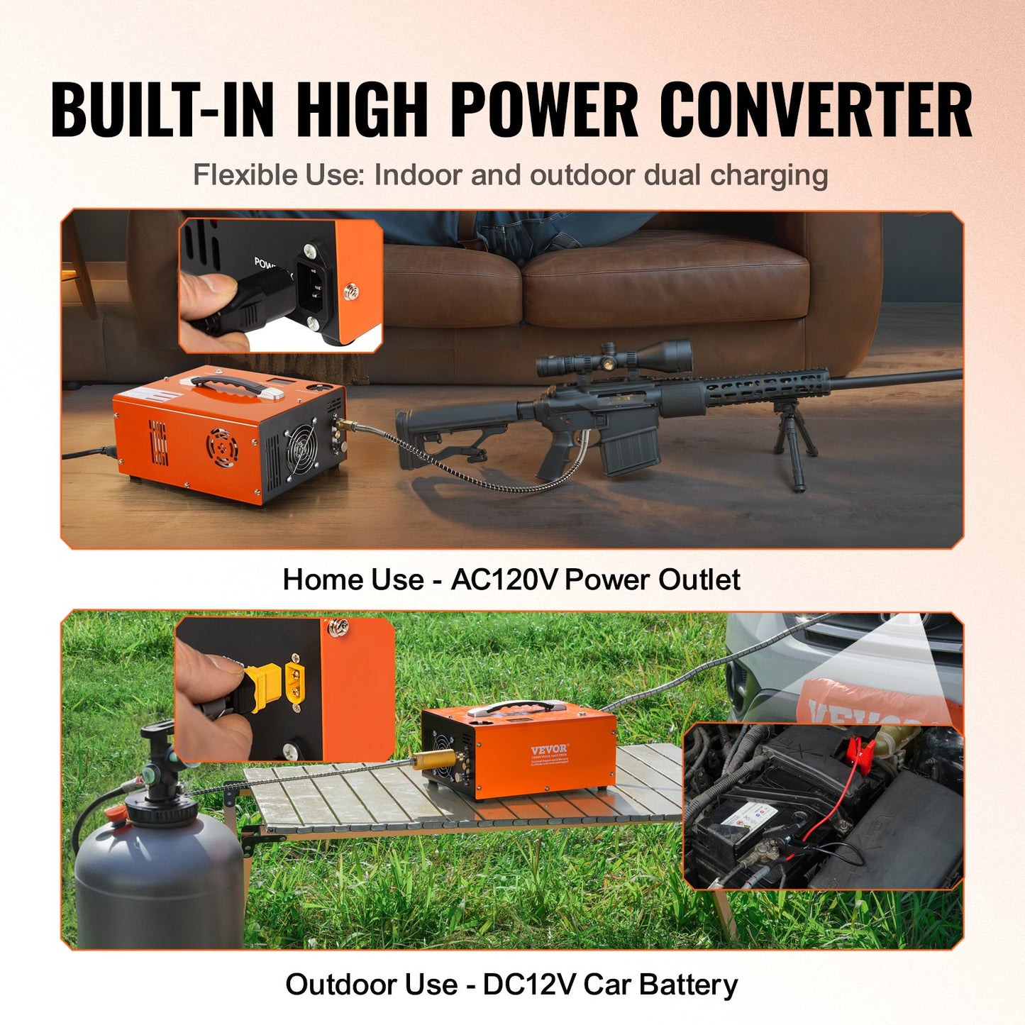 PCP Air Compressor, 4500PSI Portable PCP Airgun Compressor with