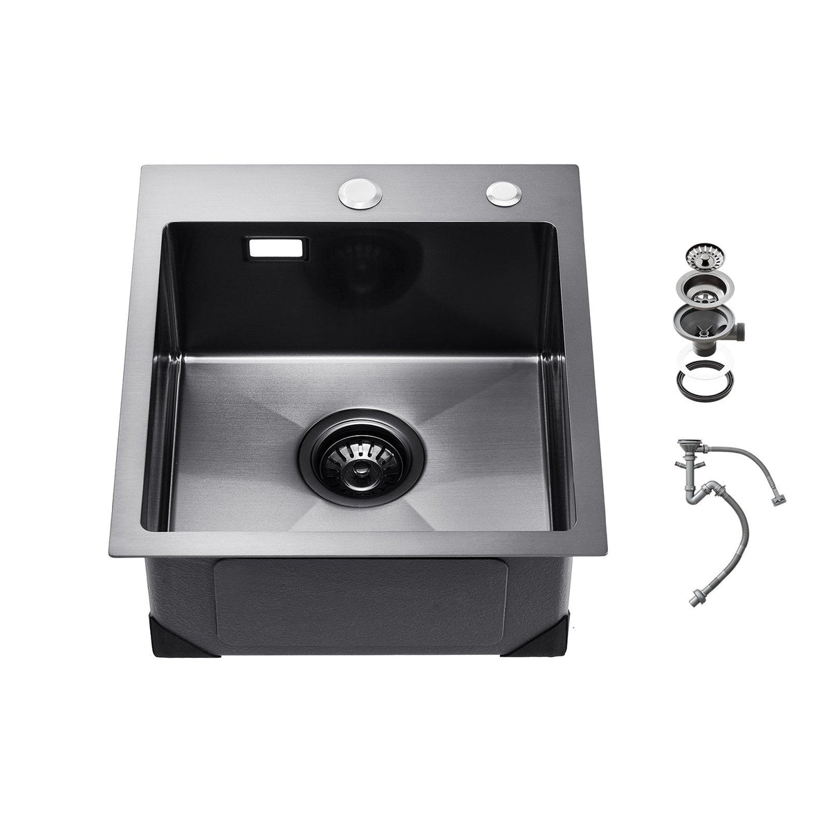 VEVOR 40cm Kitchen Sink Workstation, 304 Stainless Steel Top Mount