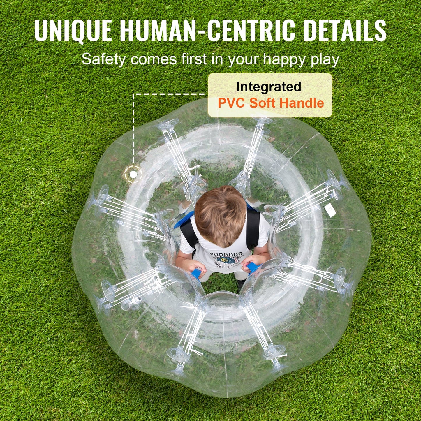 Inflatable Bumper Ball 1-Pack, 4FT/1.2M Body Sumo Zorb Balls for Teen