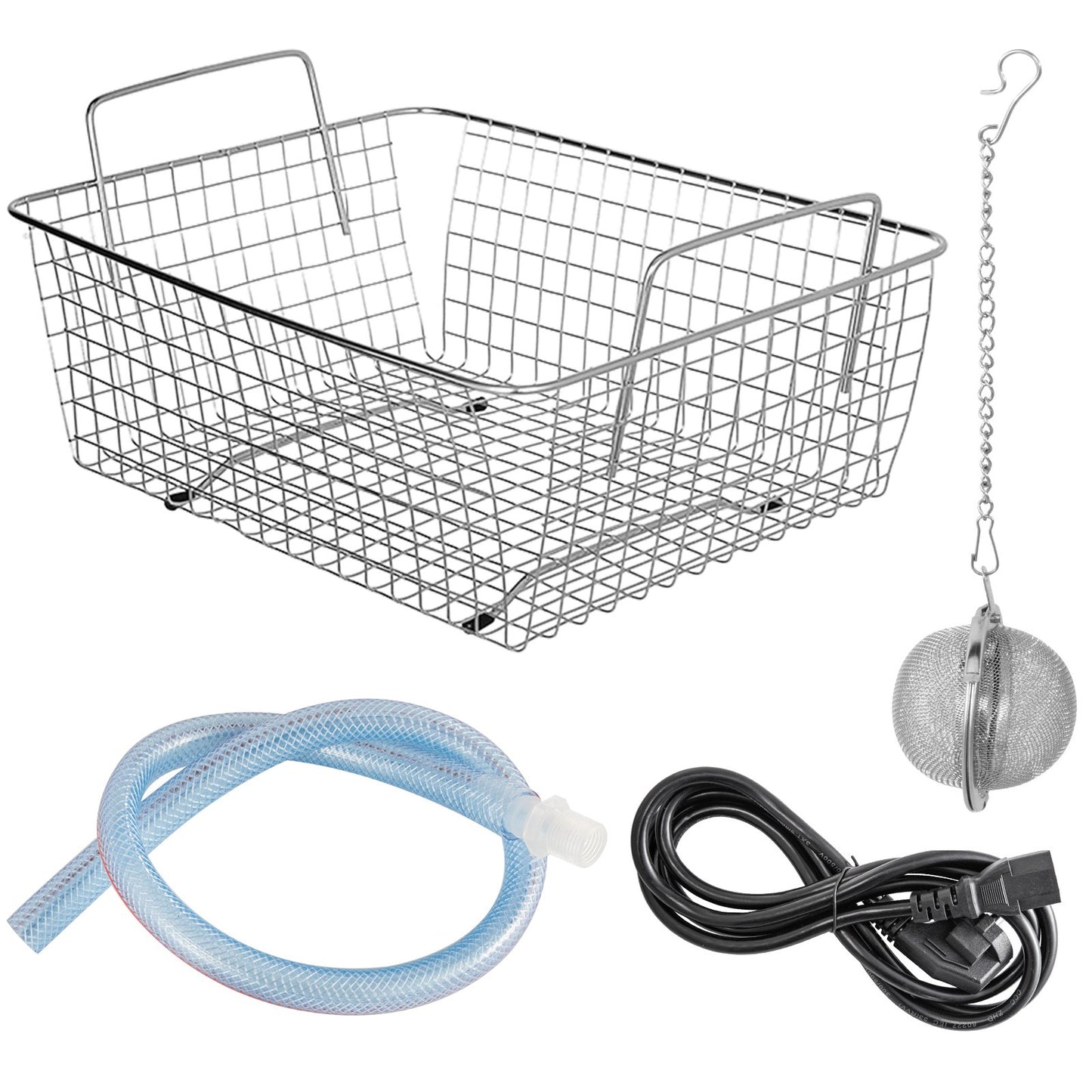 6L Ultrasonic Cleaner, 304 Stainless Steel Professional Knob Control,