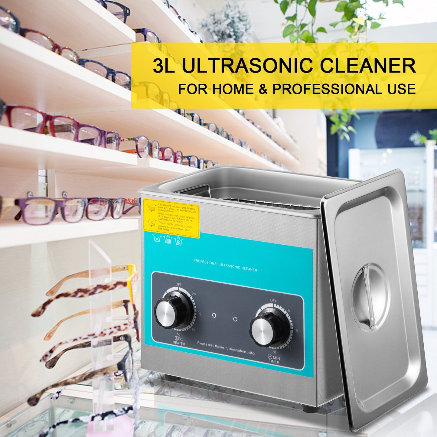 Knob Ultrasonic Cleaner 3L 40kHz Ultrasonic Cleaning Machine Knob