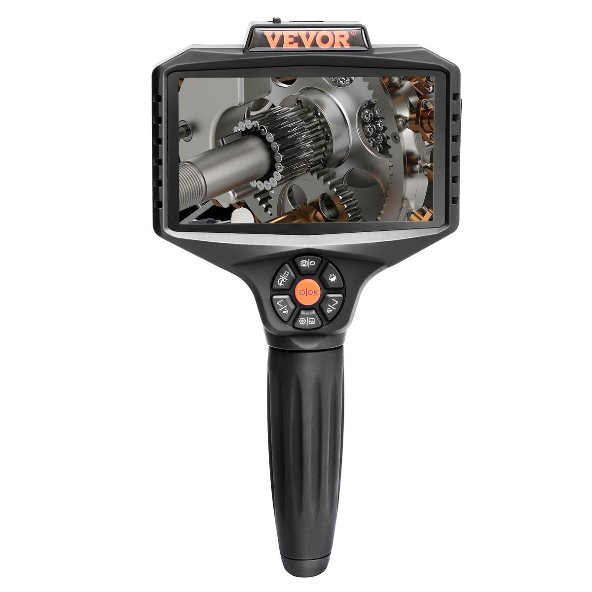VEVOR Triple Lens Inspection Camera with Light, 12.7cm IPS Screen