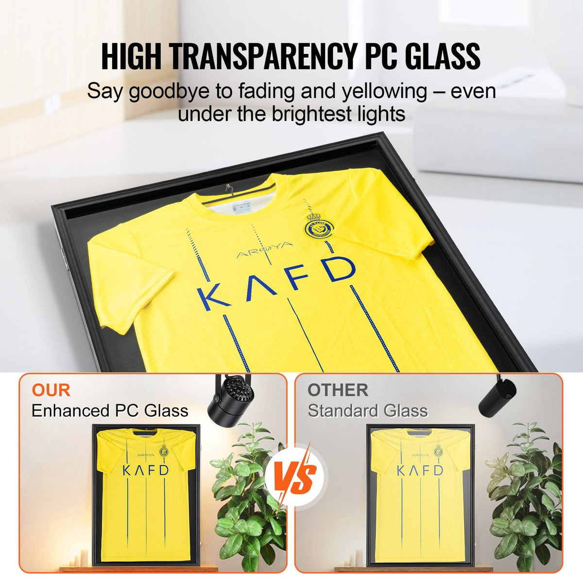VEVOR Jersey Display Frame Case, 24 x 32 x 1.5 in/61 x 81.3 x 3.8 cm,