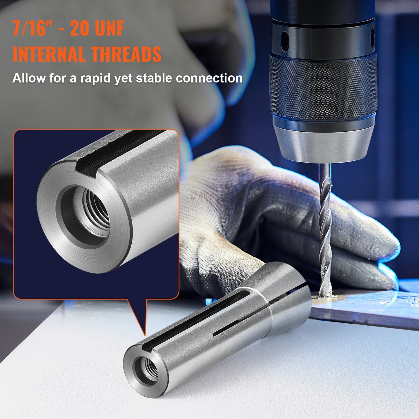 13 pcs Precision R8 Collet Set, 1/8 - 7/8, 45# Mill Collet Chuck