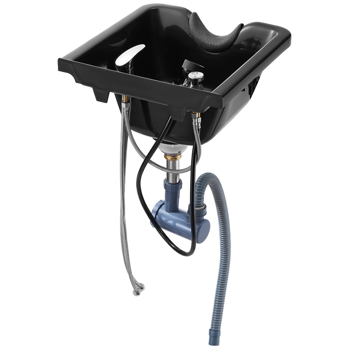 Shampoo Bowl, ABS Plastic Shampoo Sink for Salons and Home, Easy to