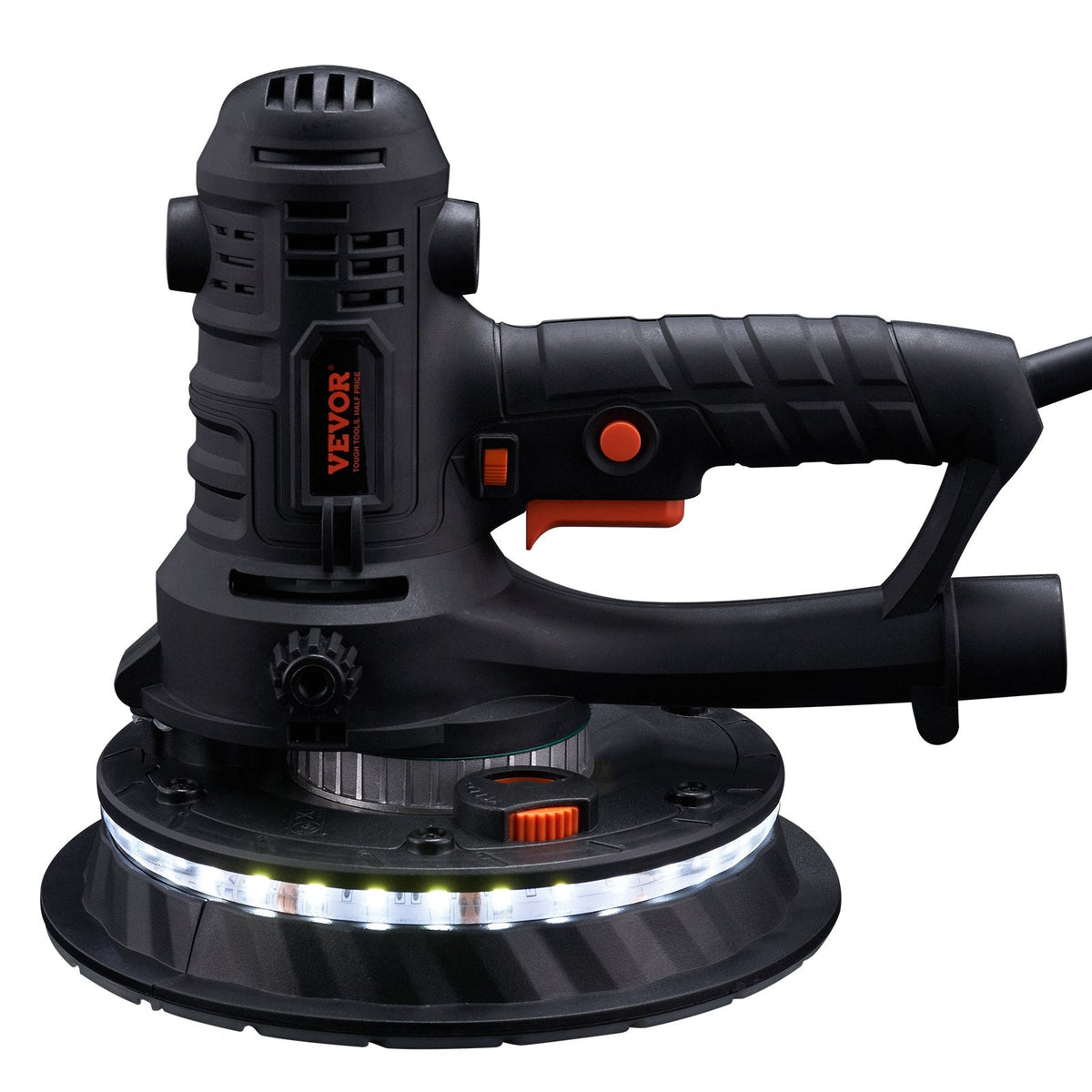 VEVOR Drywall Sander 800W Brush Motor 1200-2300RPM Variable Speed &